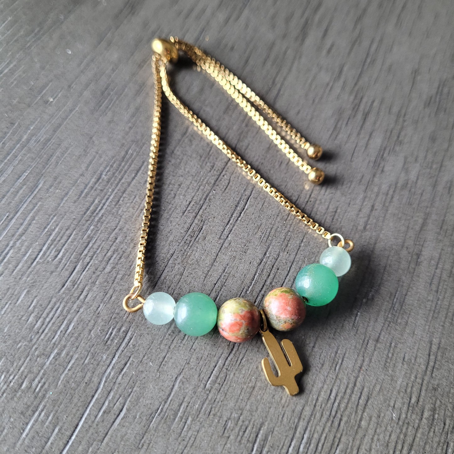 Cactus Mixed Crystal Bracelet