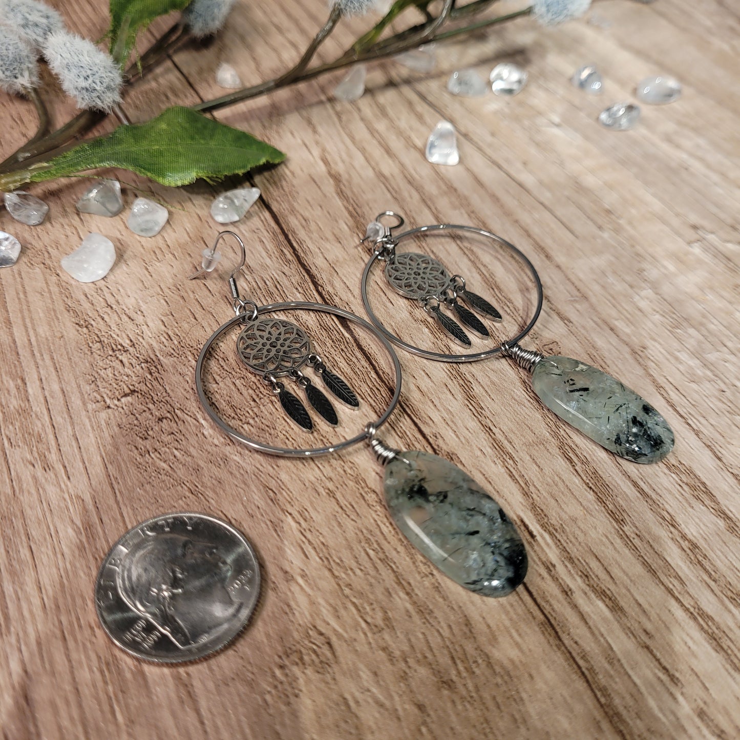 Prehnite Earrings