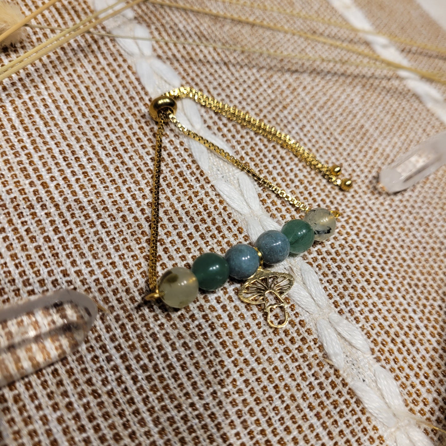 Mushroom Mixed Crystal Bracelet