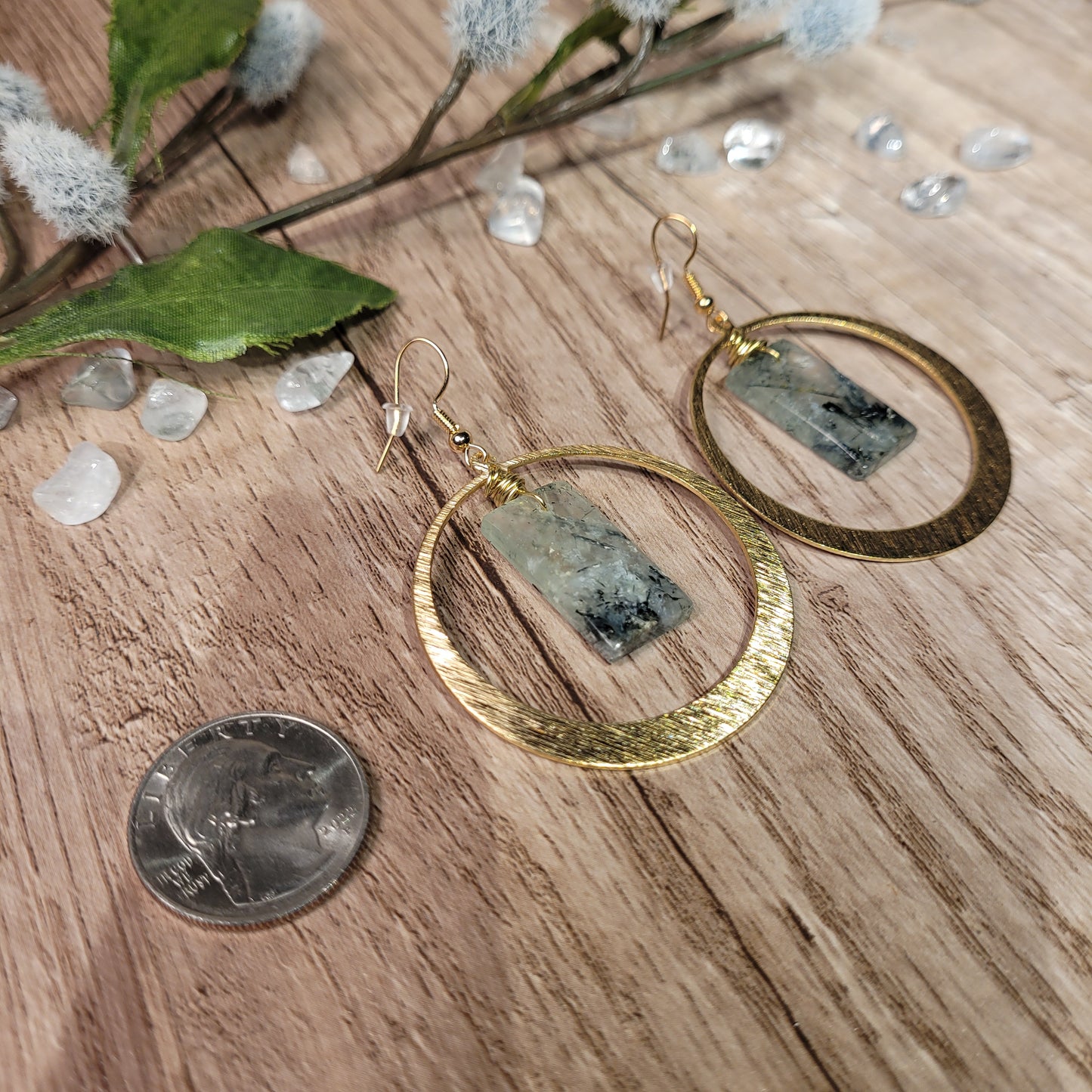 Prehnite Earrings