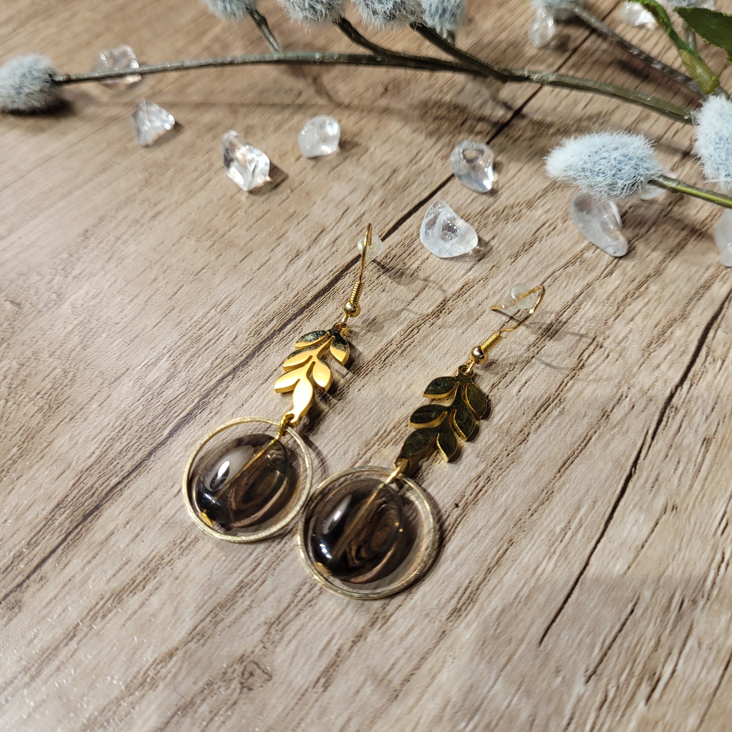 Smoky Quartz Earrings
