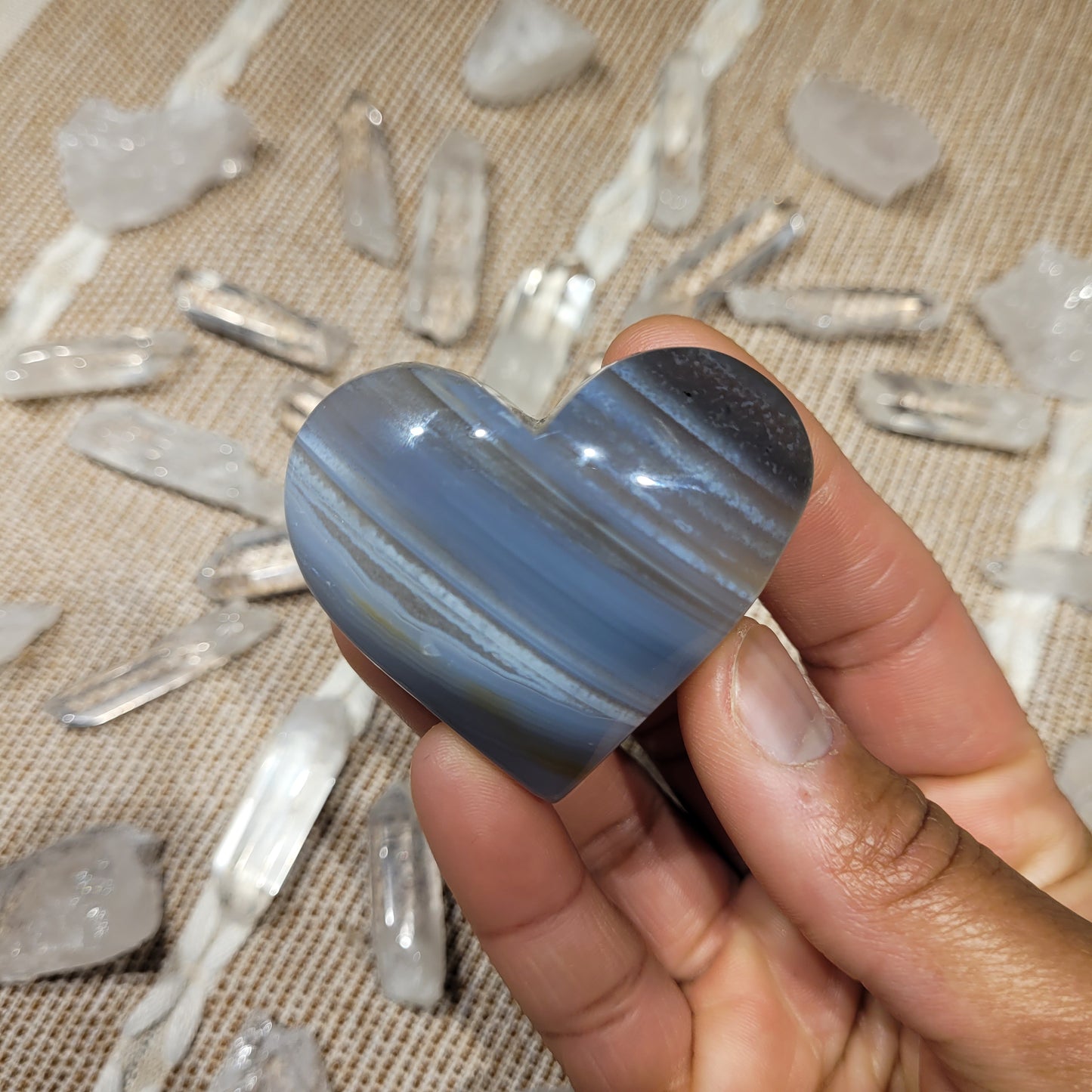 Botswana Agate Heart