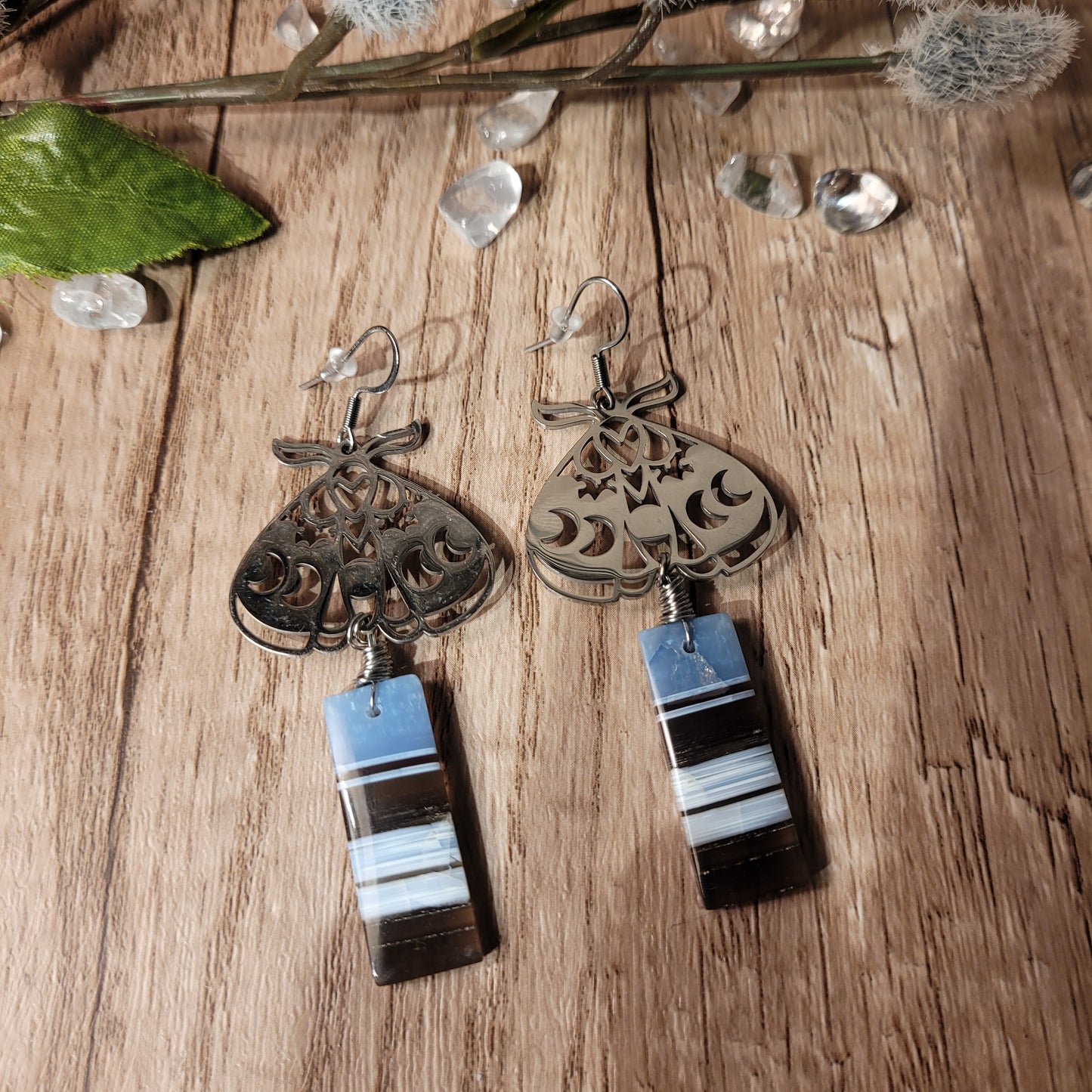Owyhee Blue Opal Earrings