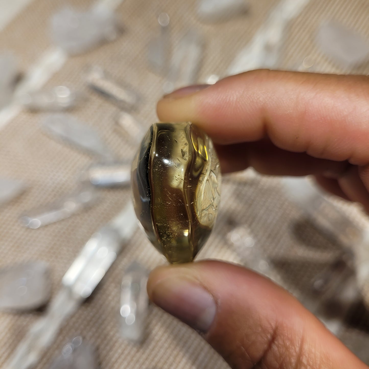 Lemon Quartz Heart
