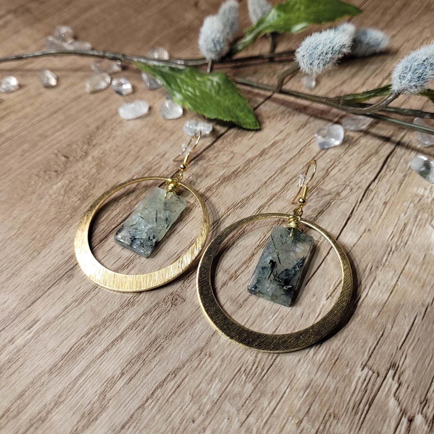 Prehnite Earrings