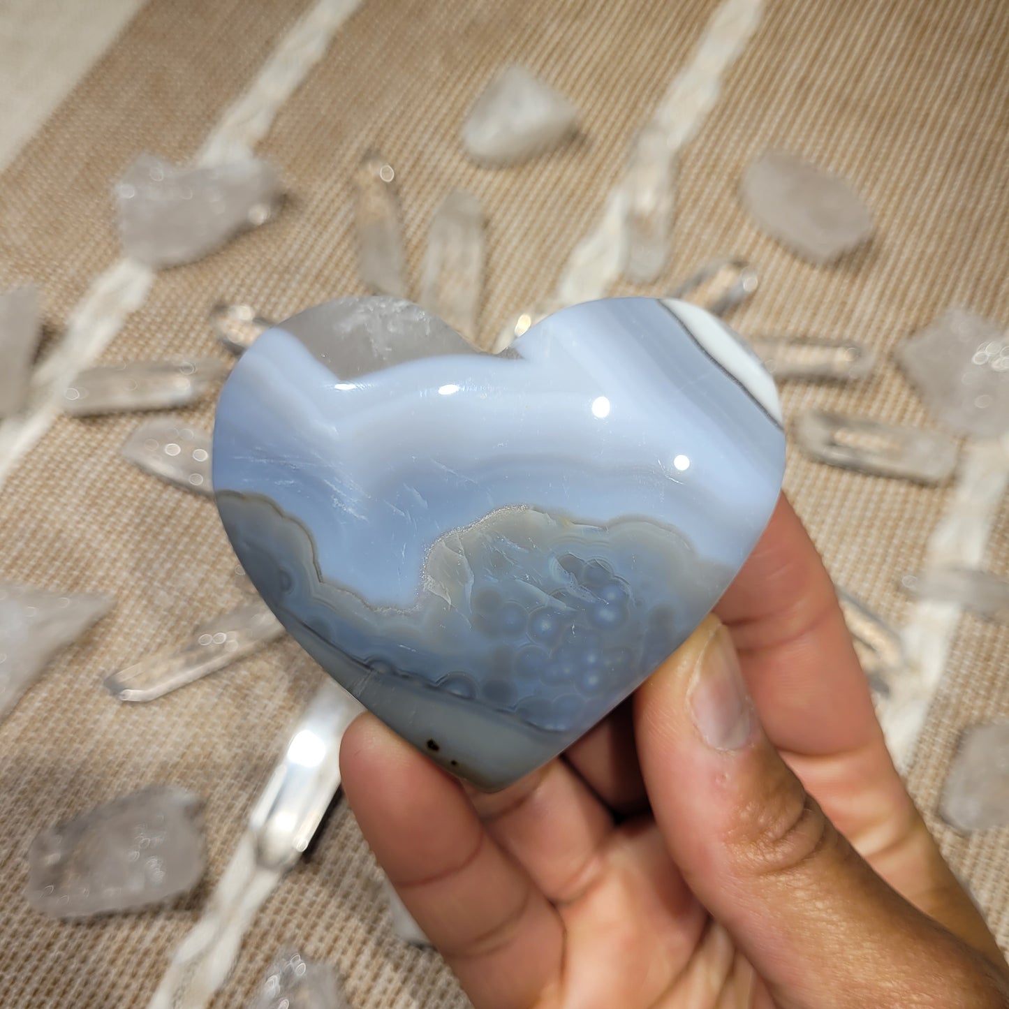 Botswana Agate Heart