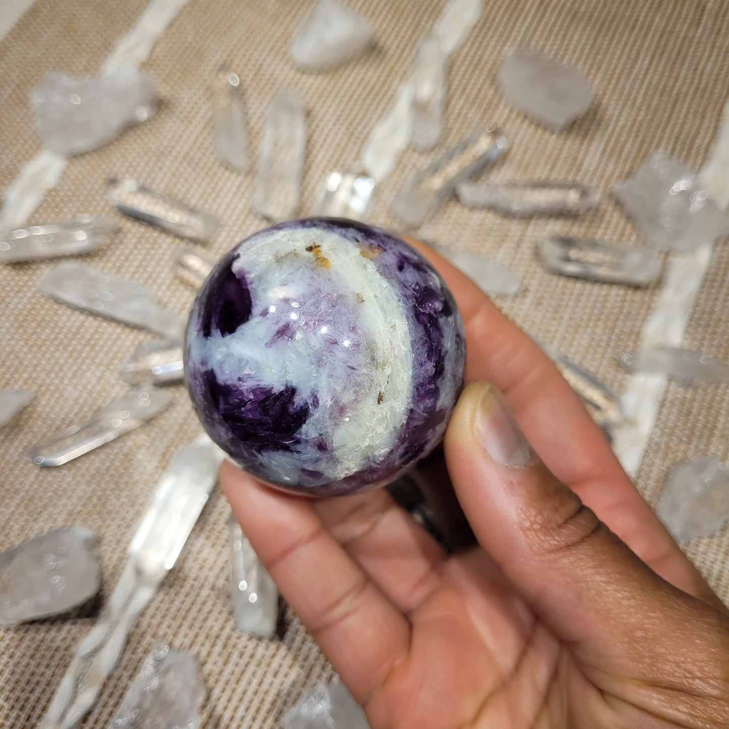 Lepidolite Sphere