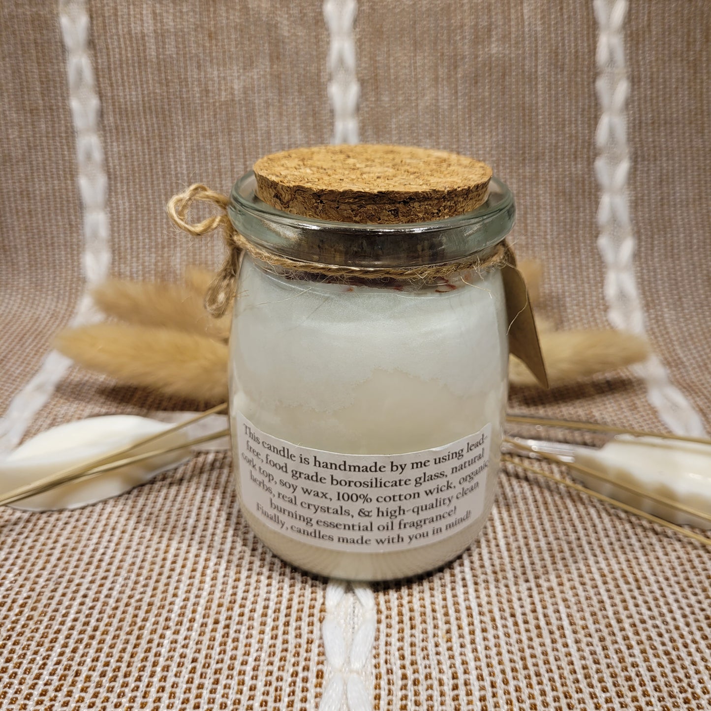Black Violet and Saffron Candle