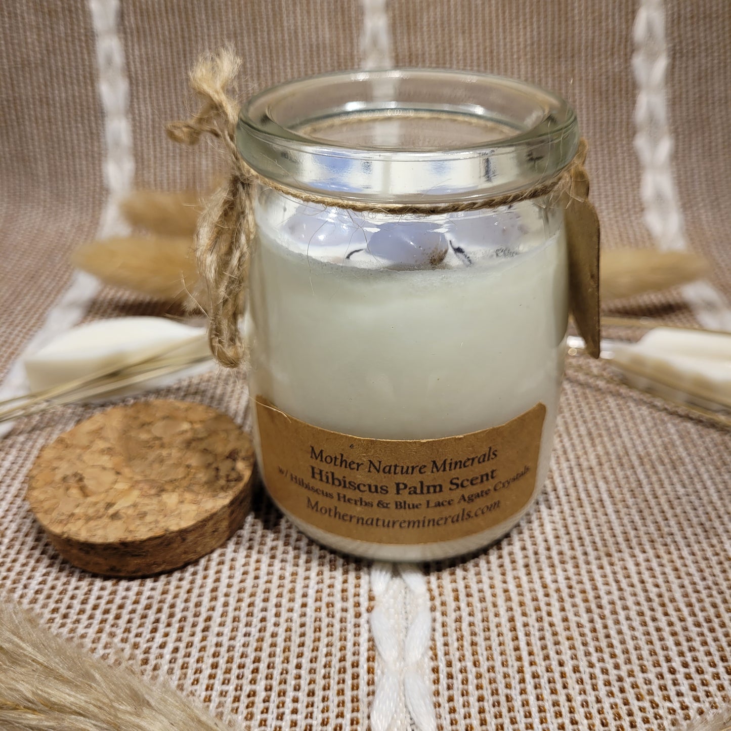Hibiscus Palm Candle