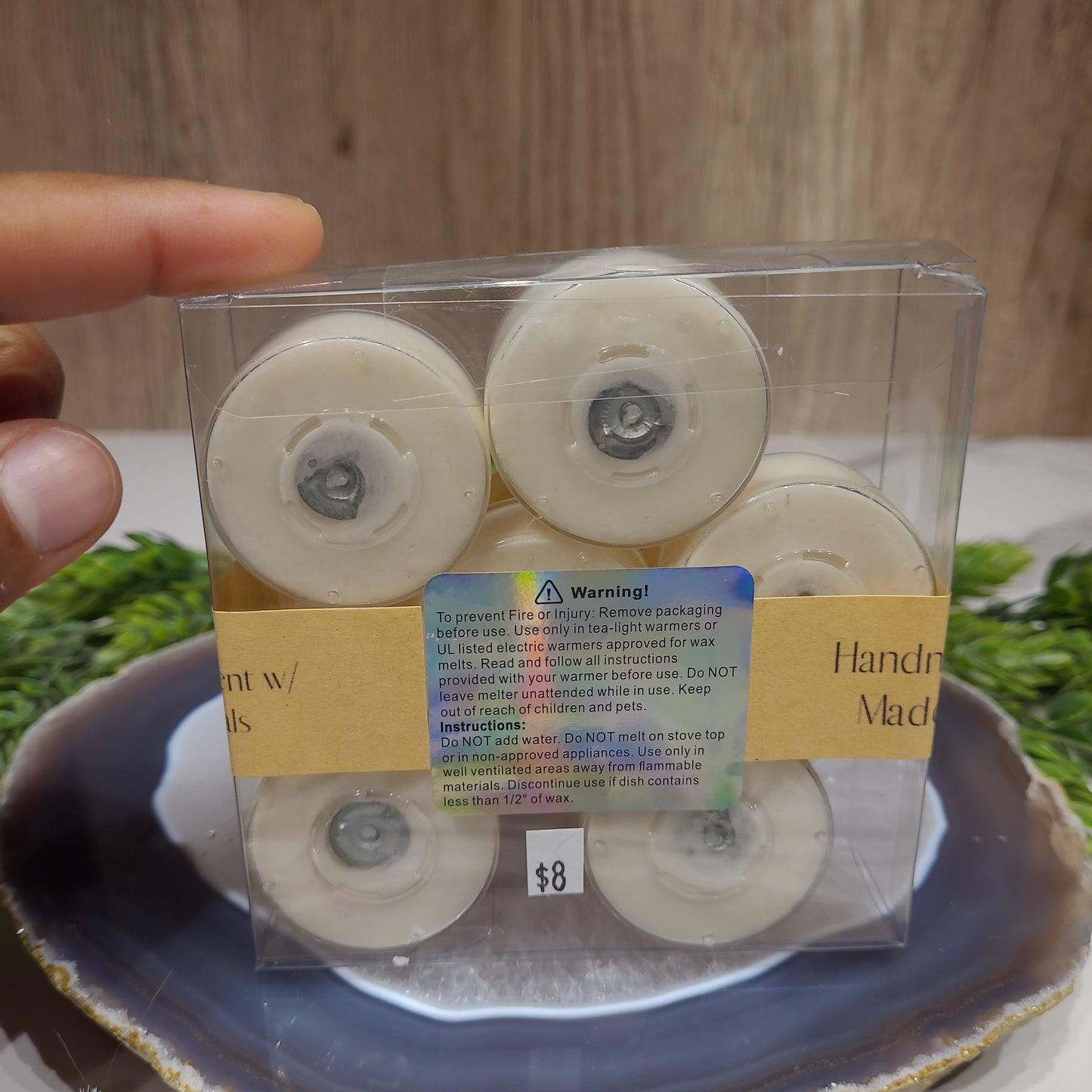 Cactus Flower and Jade Soy Tealight Candles