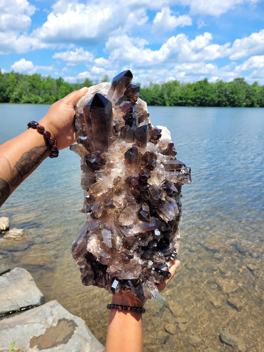 Large Statement Brown Crystal Cluster