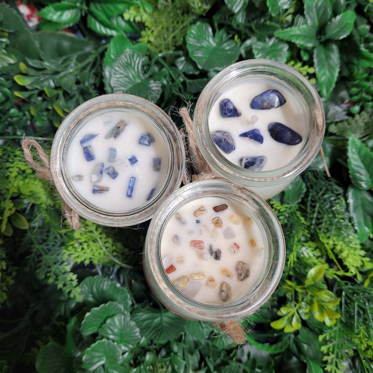 Clean Linen Handmade scented soy crystal candles