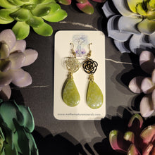 Load image into Gallery viewer, Green Jade Earrings
