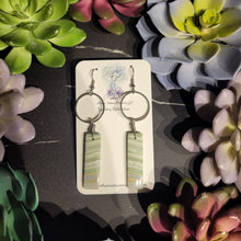Load image into Gallery viewer, Green Lace Agate Earrings
