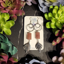 Load image into Gallery viewer, Strawberry Quartz Earrings
