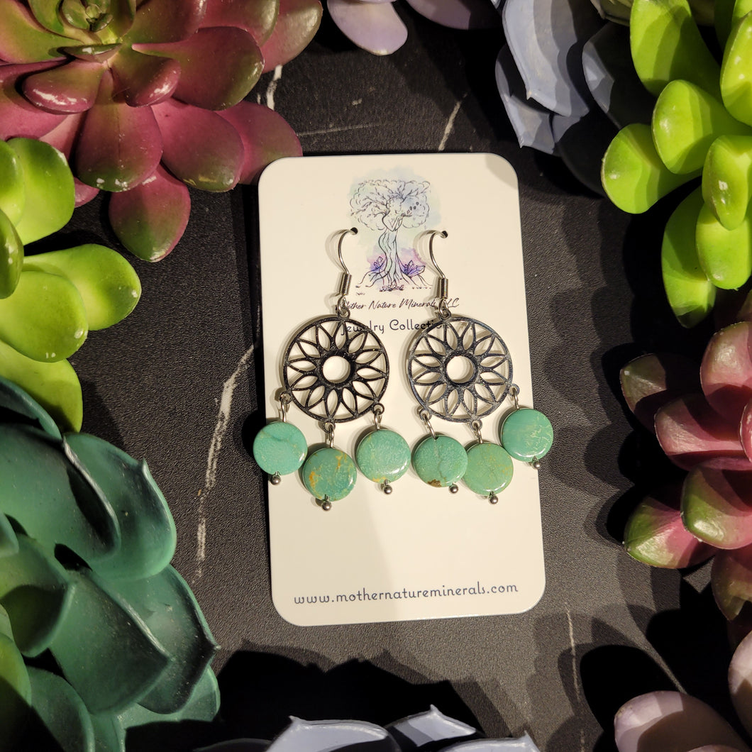 Sleeping Beauty Turquoise Earrings