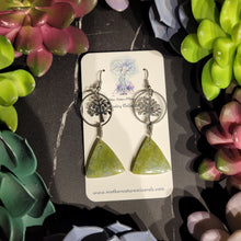 Load image into Gallery viewer, Green Jade Earrings
