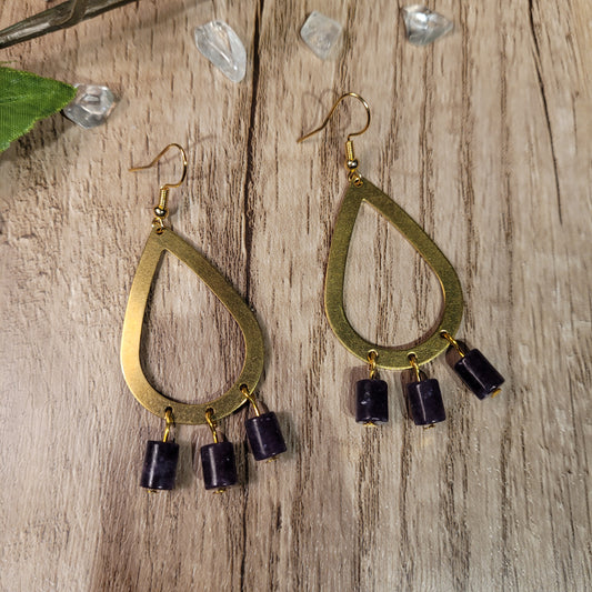 Lepidolite Earrings