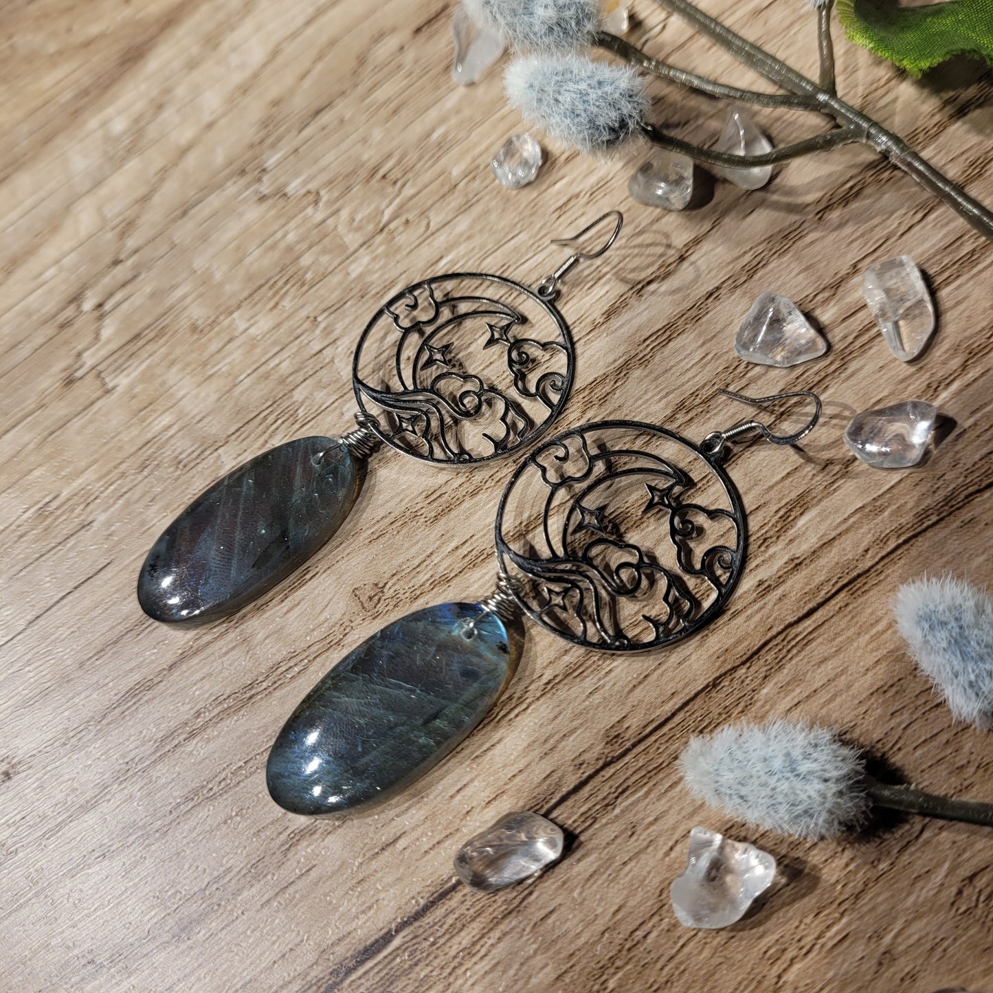 Labradorite Earrings