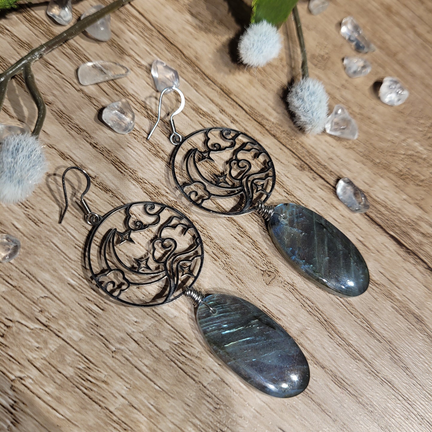 Labradorite Earrings