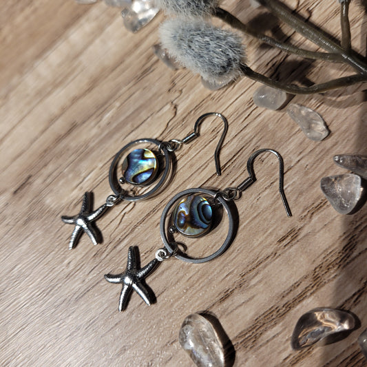 Handmade crystal earrings