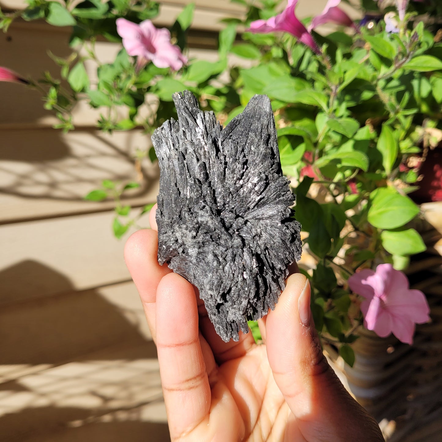 Black Raw Rough Crystal Specimen