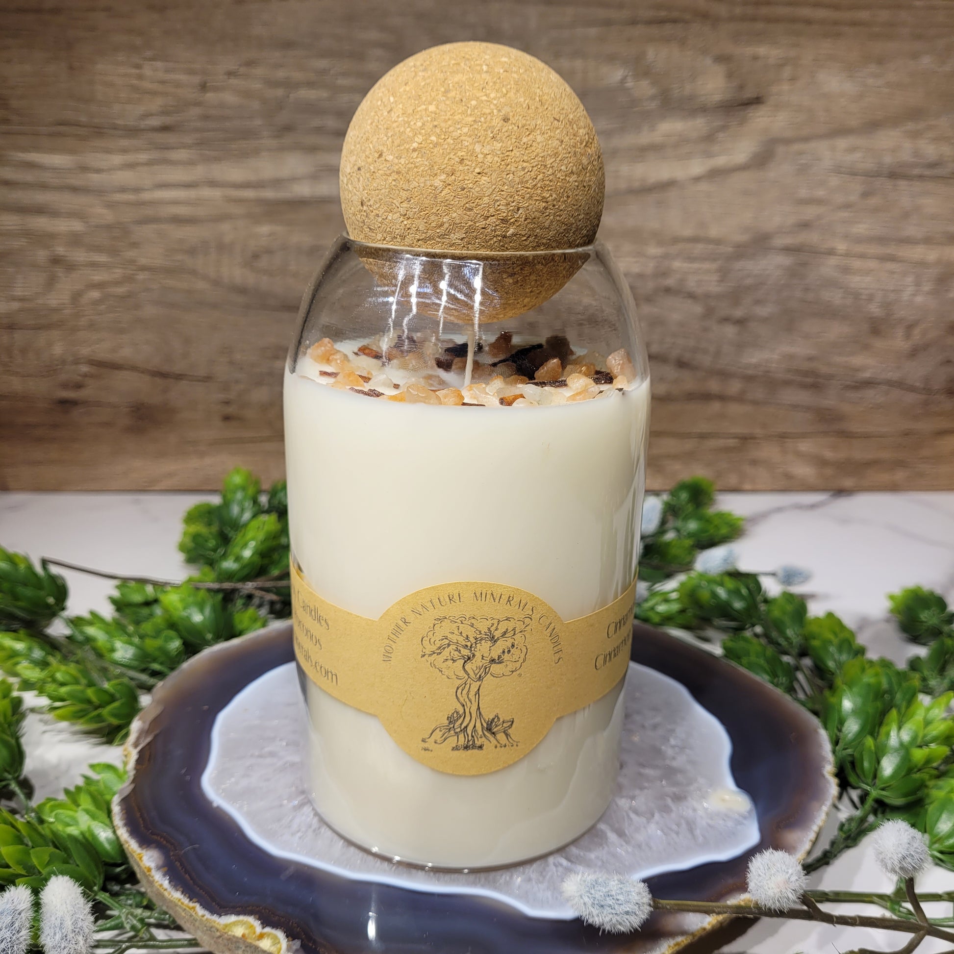 Handmade Soy Wax Crystal Candle