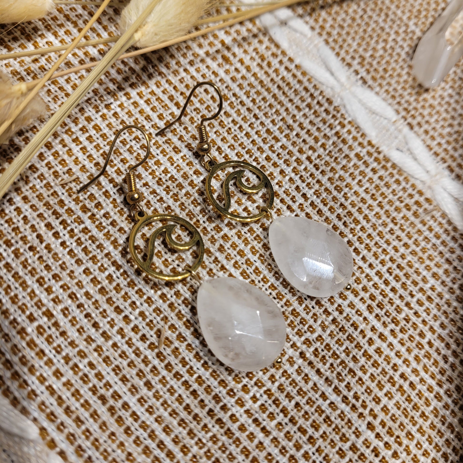 Handmade Crystal Gold Plated Earrings