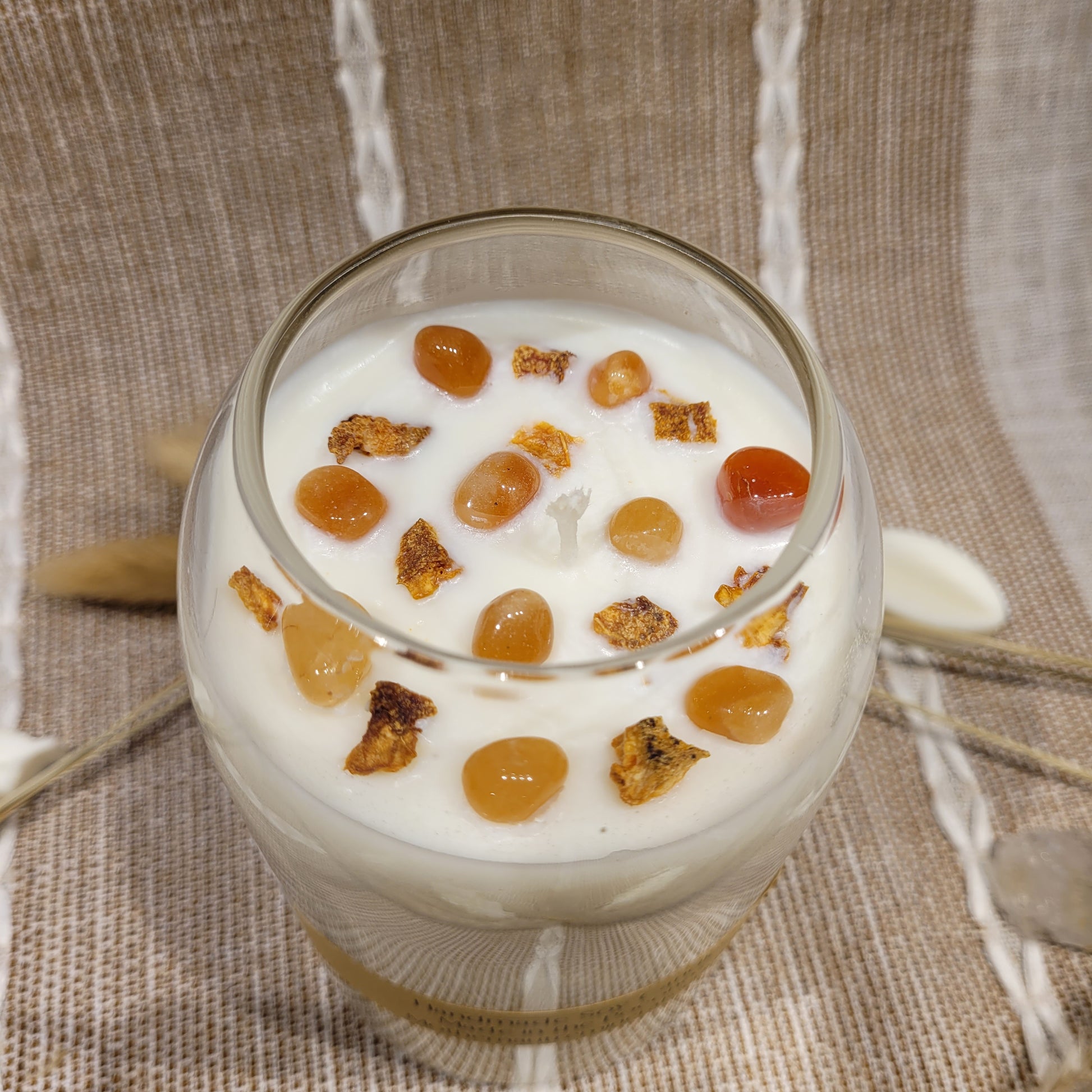 Handmade Soy Wax Crystal Candle