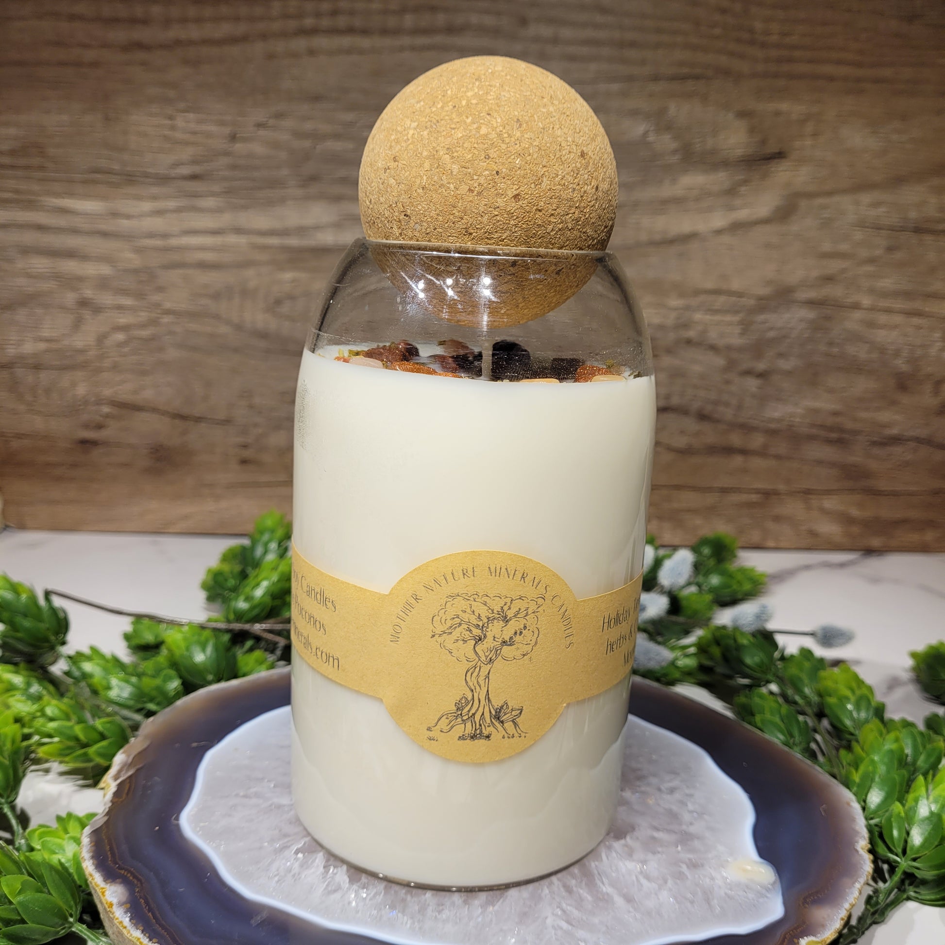 Handmade Soy Wax Crystal Candle