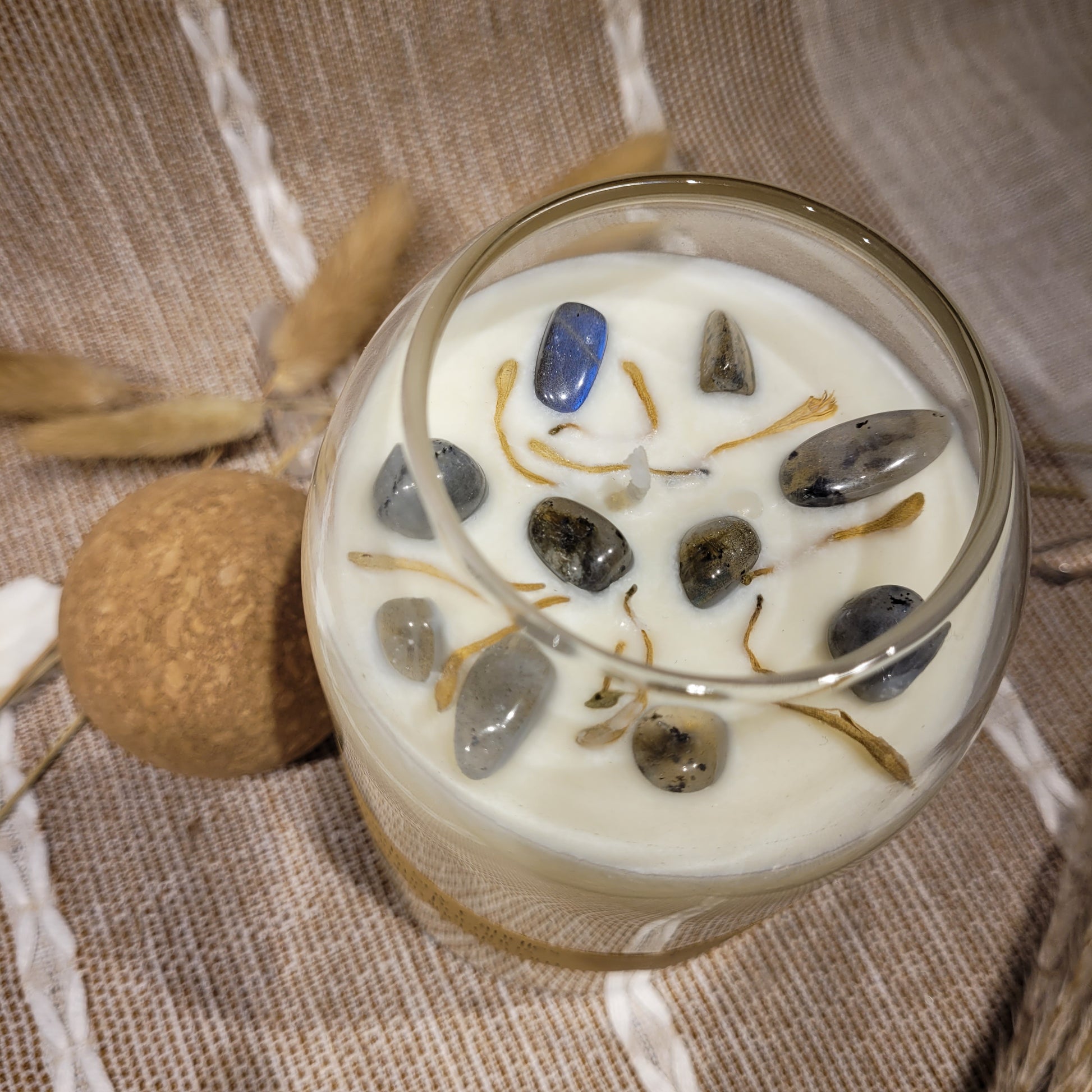 Handmade Soy Wax Crystal Candle