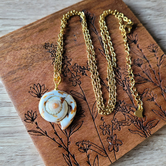Handmade crystal rock stone steel necklace