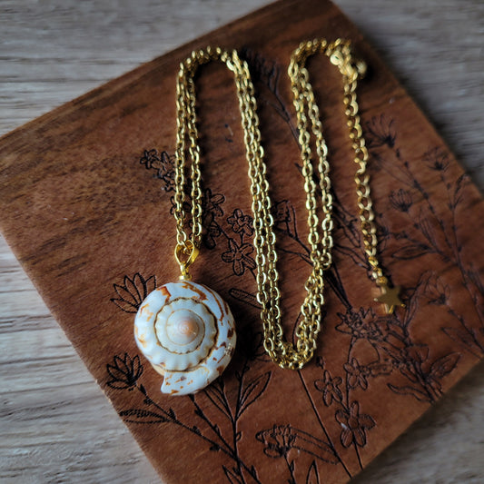 Handmade crystal rock stone steel necklace