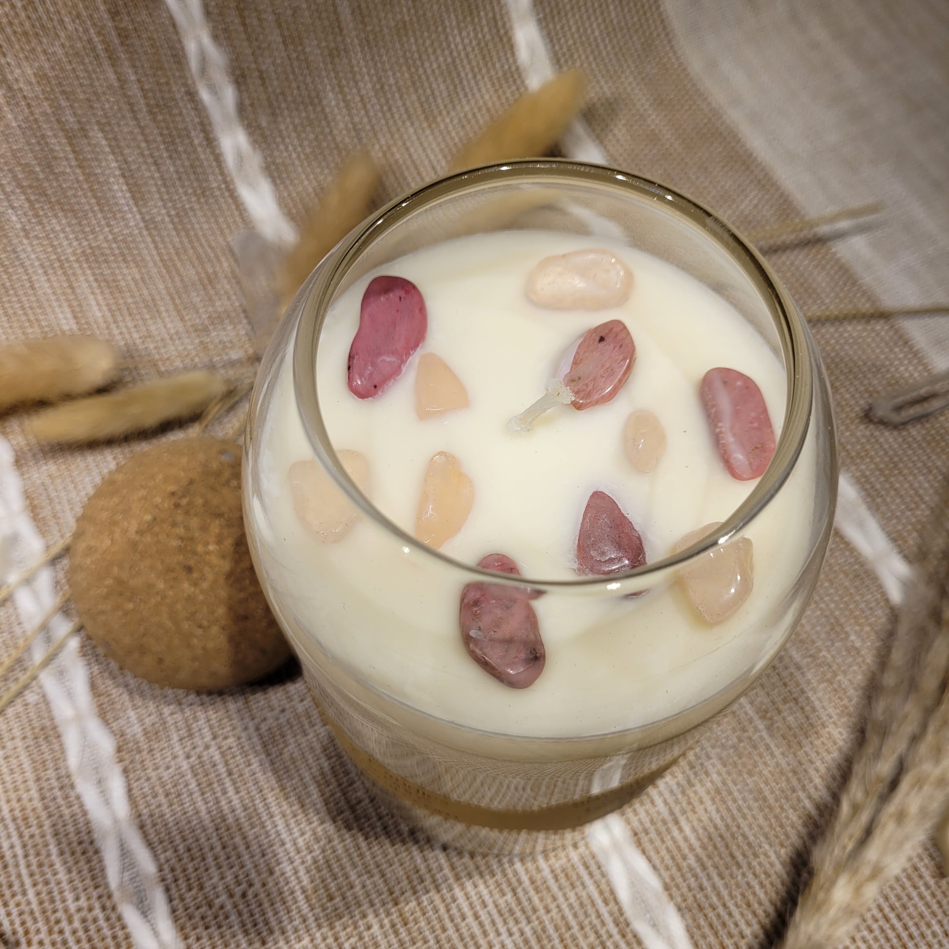 Handmade Soy Wax Crystal Candle