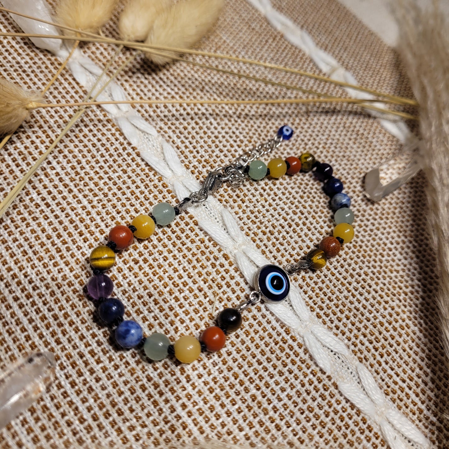 Chakra Evil Eye Anklet