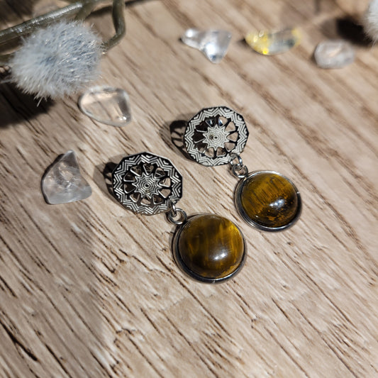 Tigers Eye Earrings