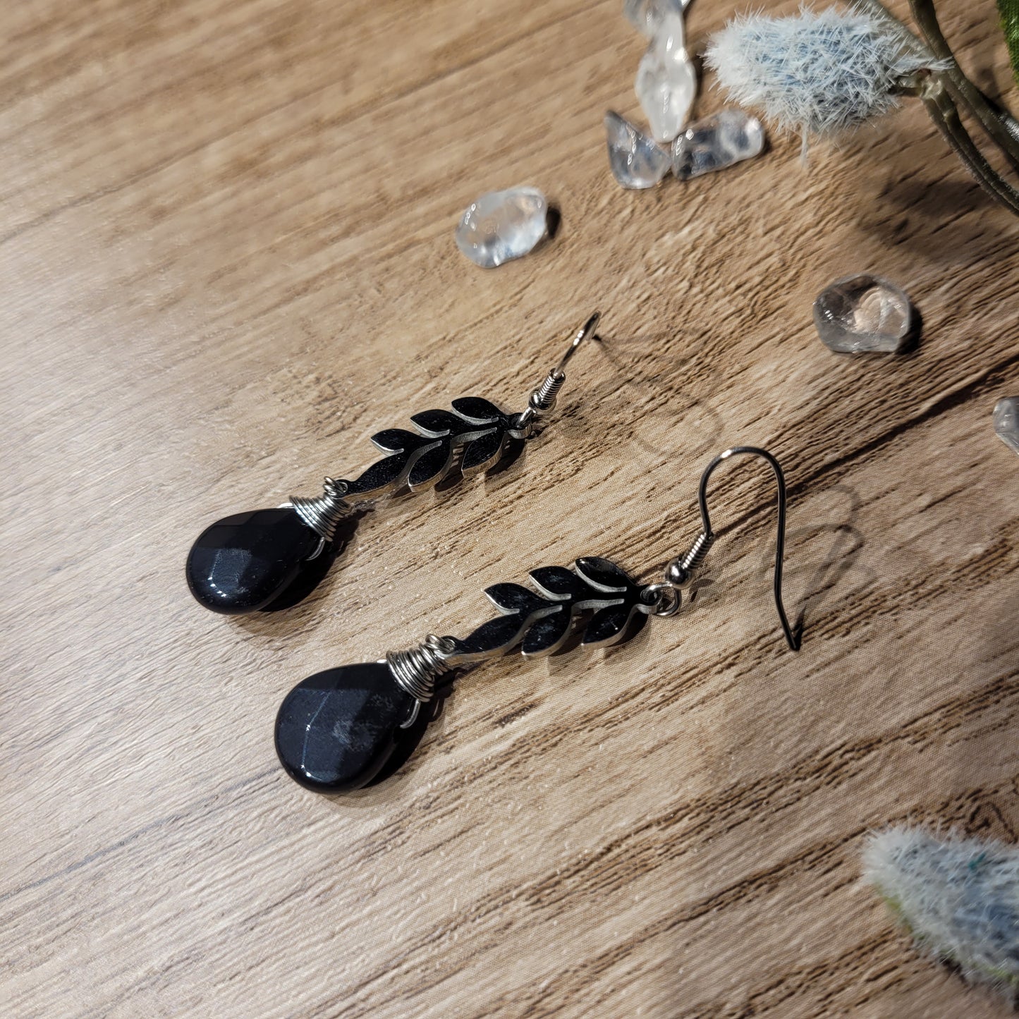 Black Onyx Earrings