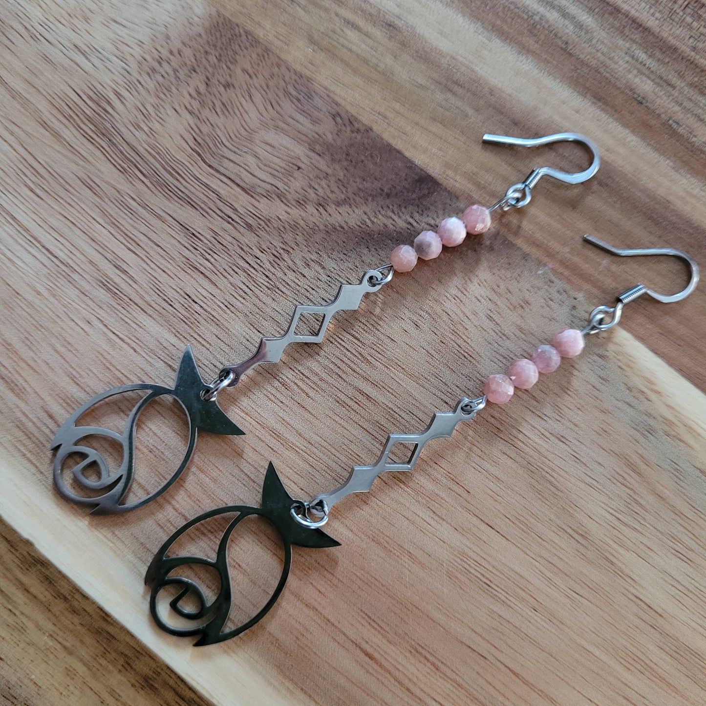 Rhodochrosite Earrings