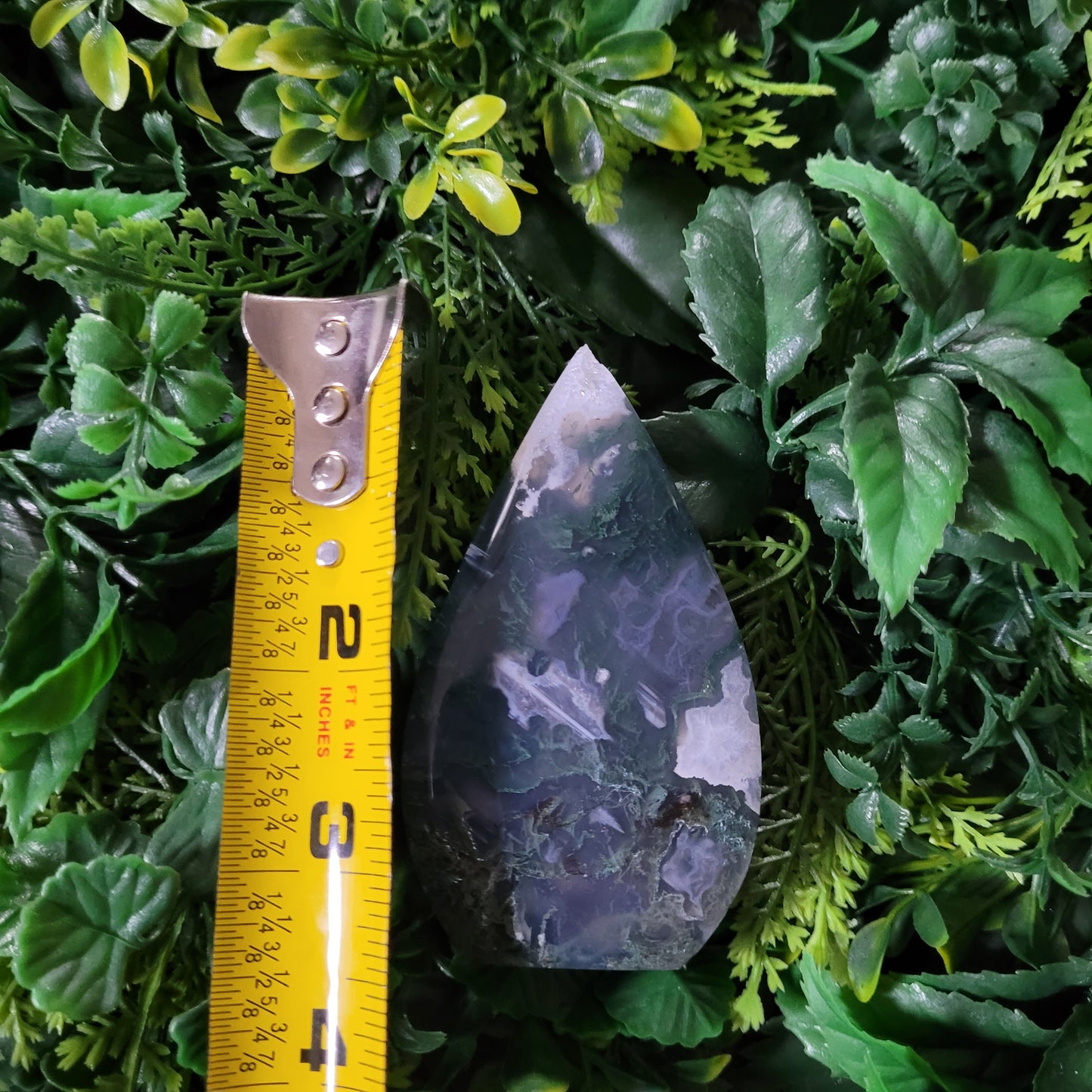 Moss Agate Freeform Flame