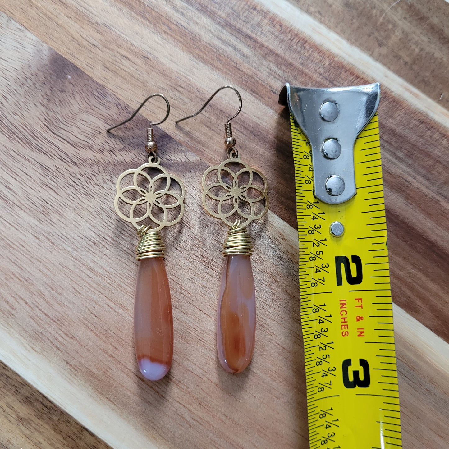 Carnelian Agate Earrings