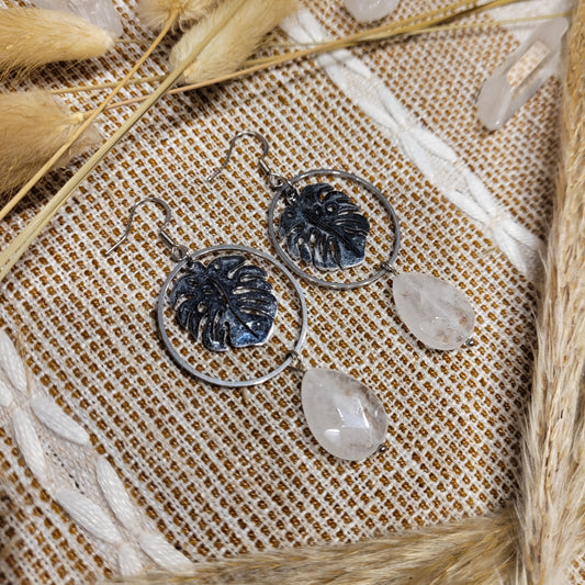 Clear Quartz Earrings