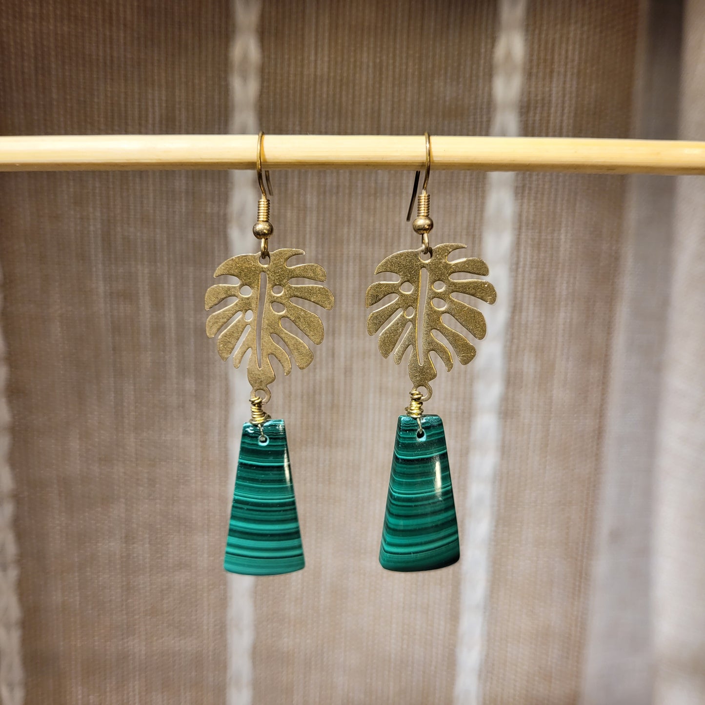 Malachite Earrings