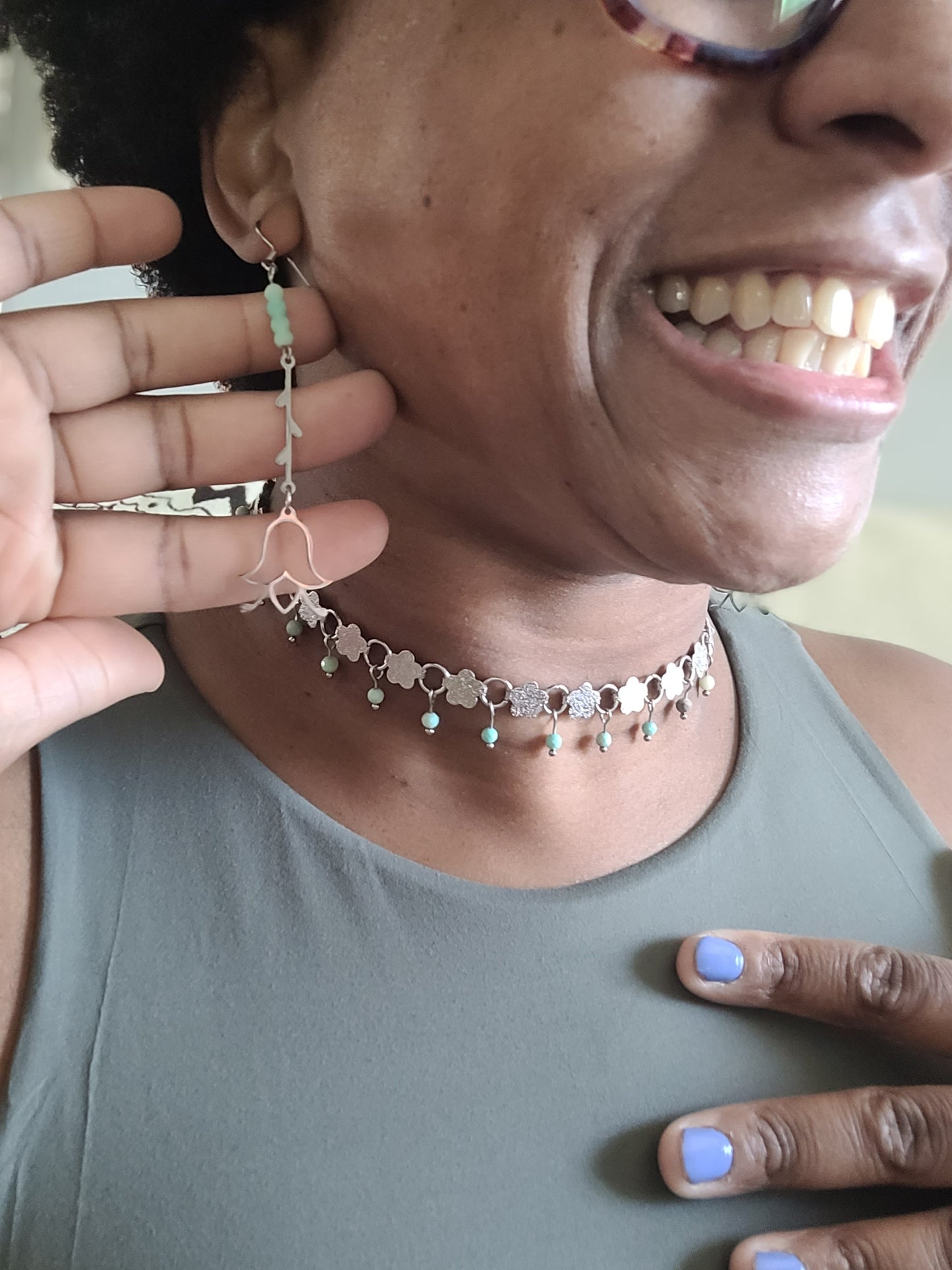 Chrysoprase Jewelry Set
