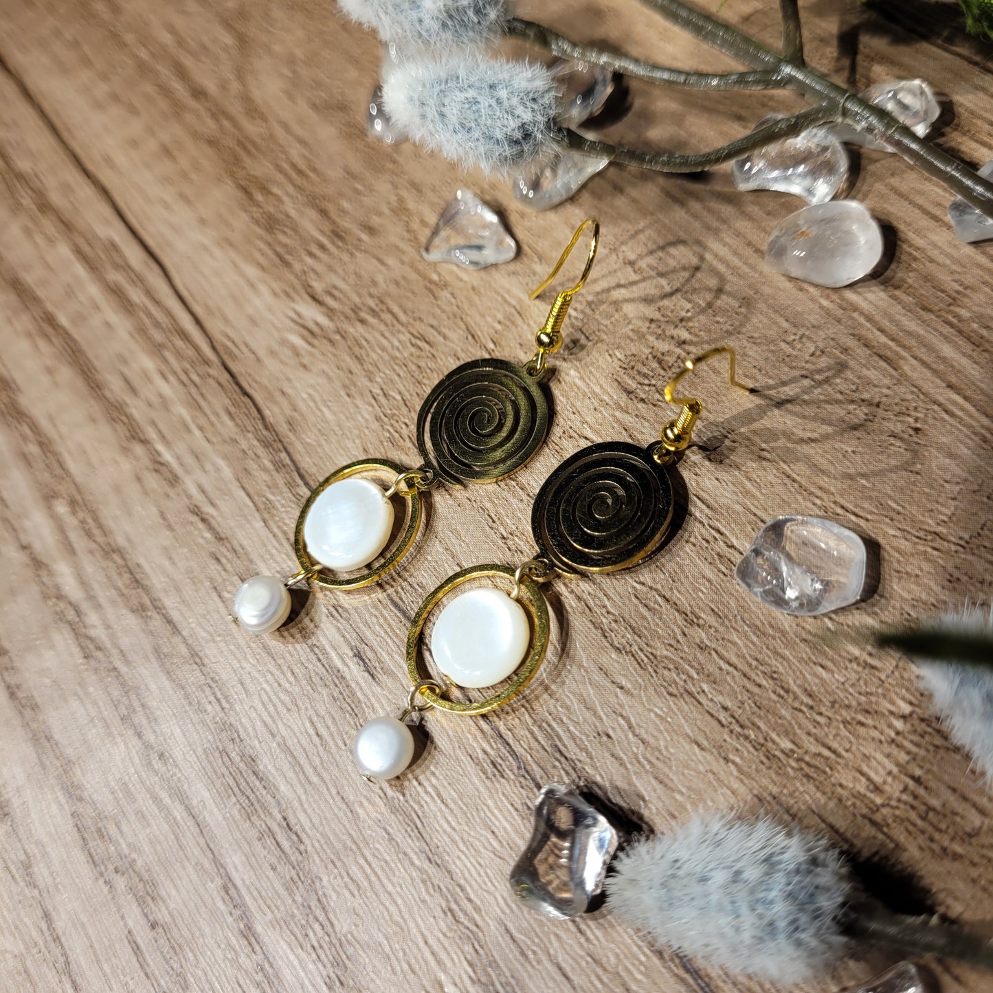 Pearl & Mother of Pearl Earrings