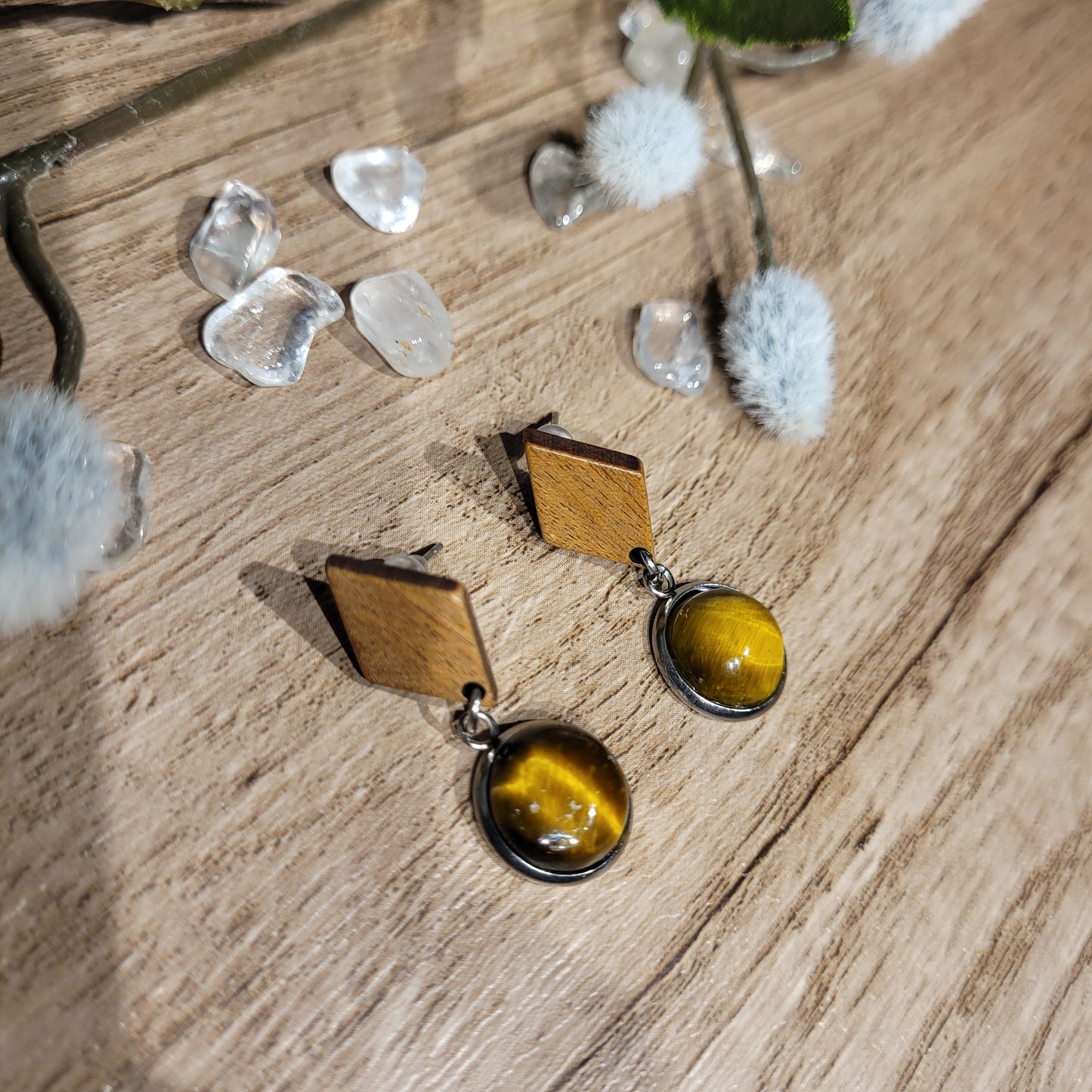 Tigers Eye Earrings