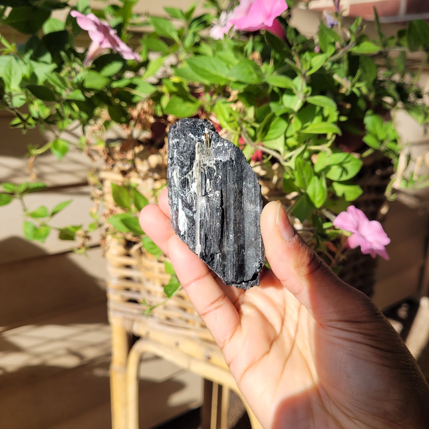 Black Tourmaline Crystal Chunk