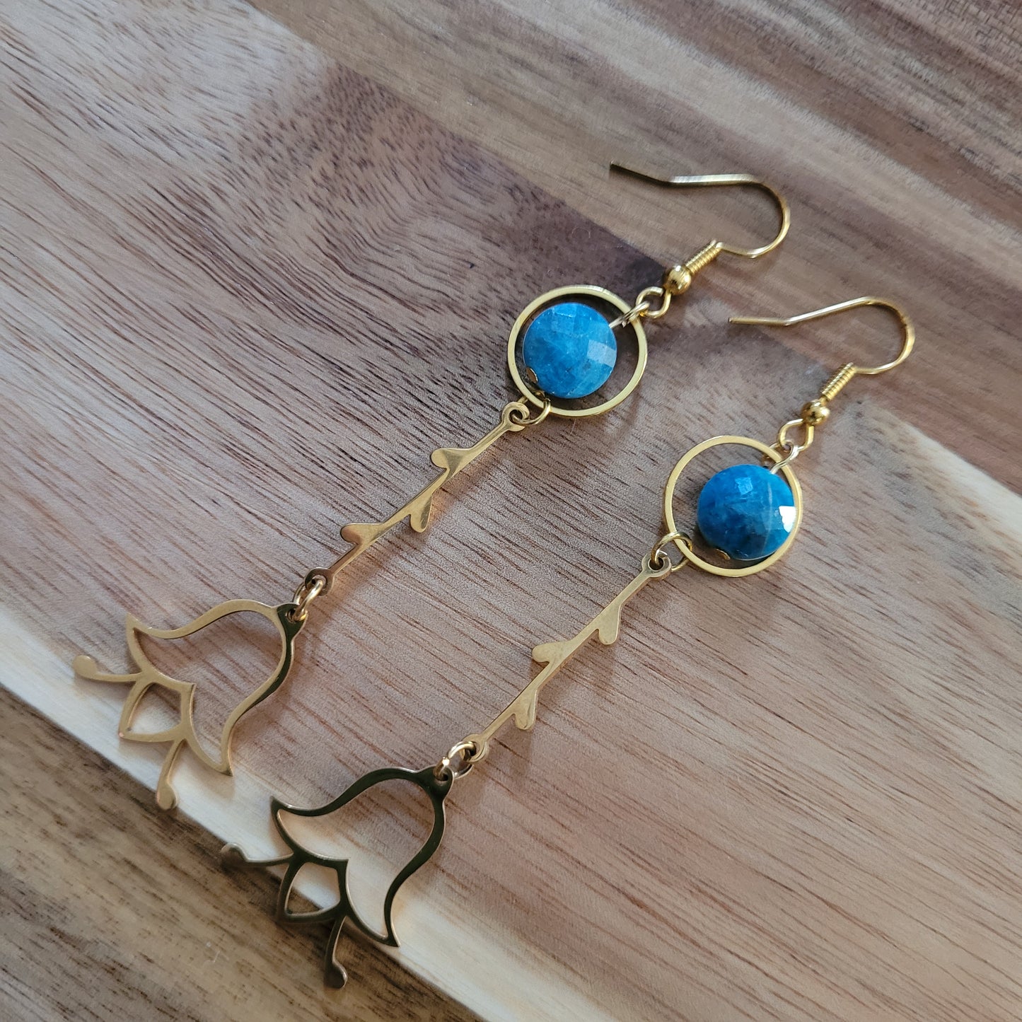Blue Apatite Earrings