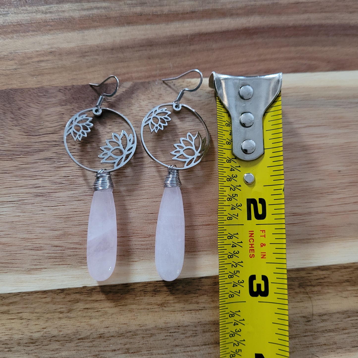Rose Quartz Earrings