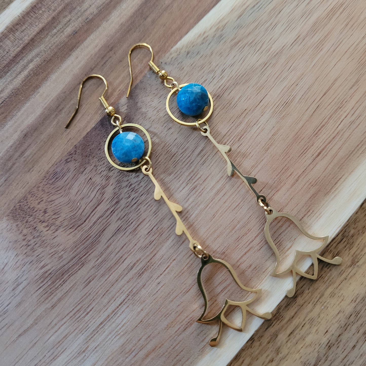 Blue Apatite Earrings