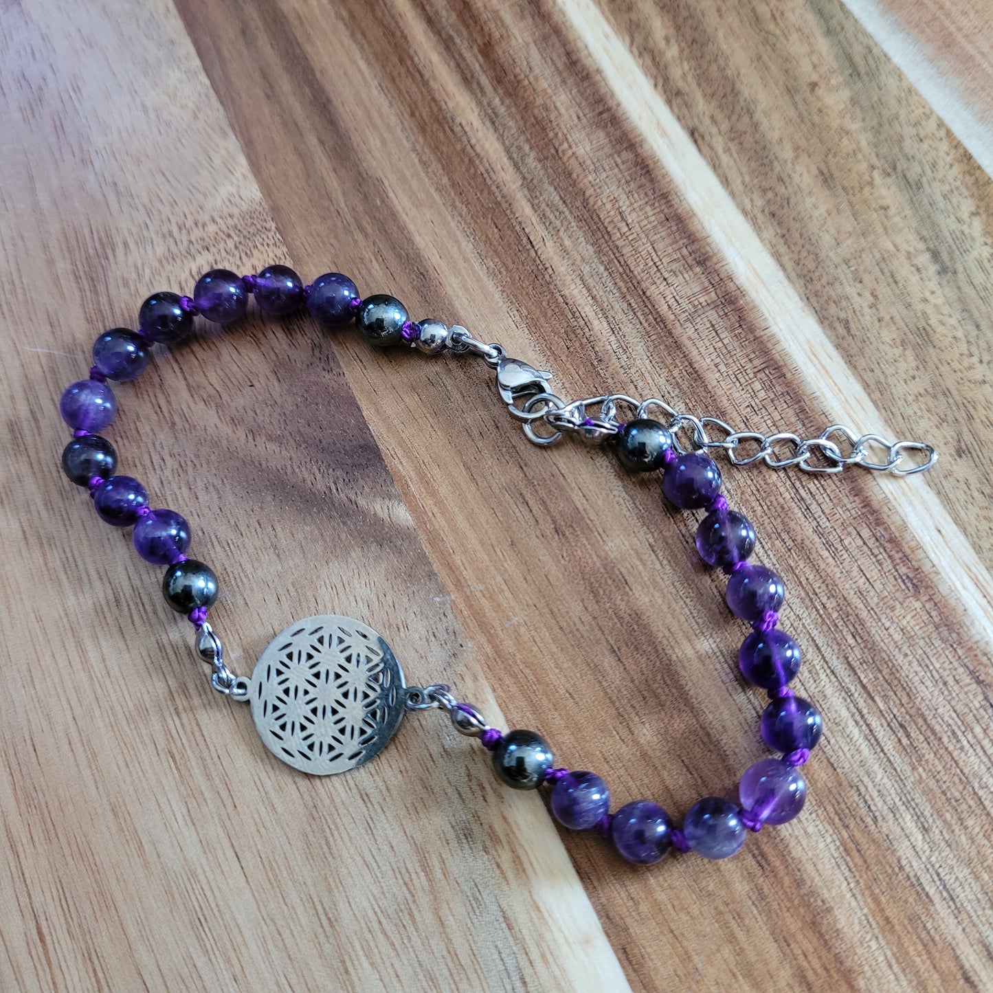 Amethyst Mandala Anklet